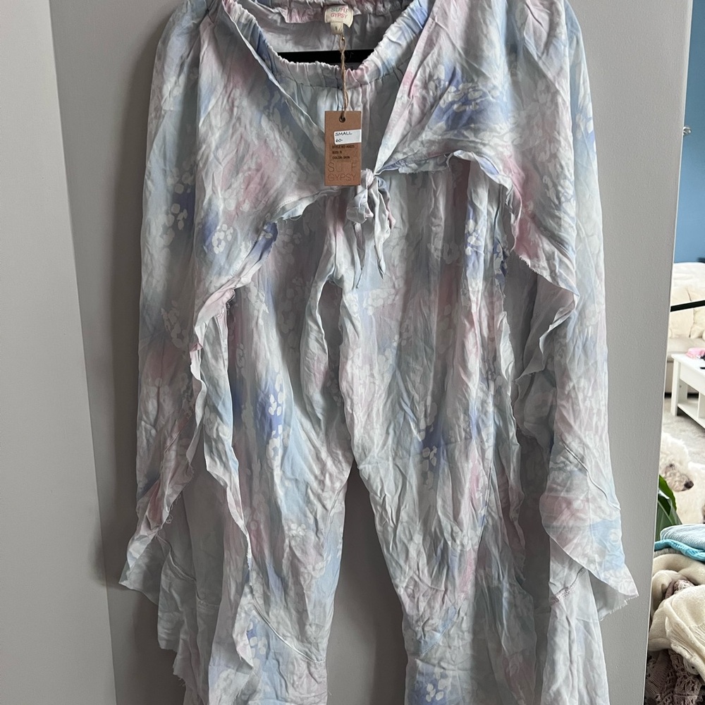 NWT | Surfy Gypsy Pastel Tie-Dye Pants, Size S